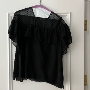 NWOT Jcrew Edie Swiss dot blouse